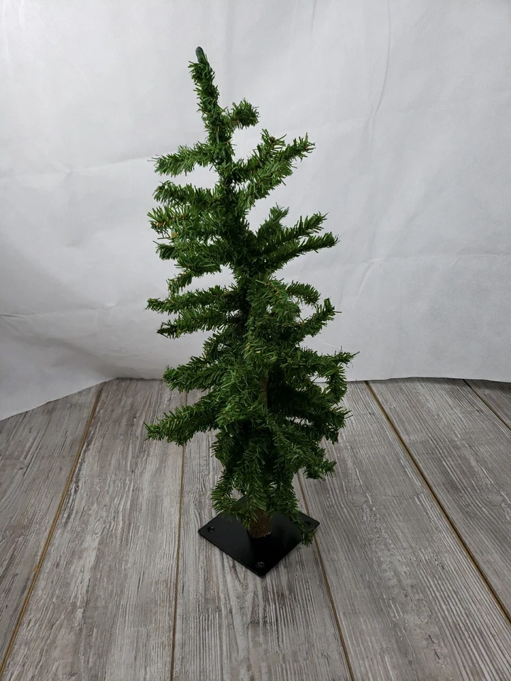 2ft Alpine Mini Christmas Tree Plate Base Adjustable Strong Branches Artificial - Image 2 of 4