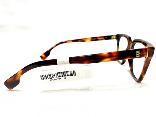 NEW Burberry B2324 3884 Womens Dark Havana Square Modern Eyeglasses Frames 52/17 - Picture 3 of 6