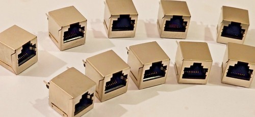 RJ45 Socket 8 Pin Network Female Socket PCB Straight Pin - Picture 11 of 12