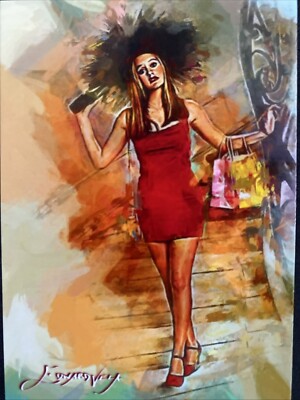 Alicia Silverstone Art Card Limited Numbered xx/50 Edward Vela Signed 2019.