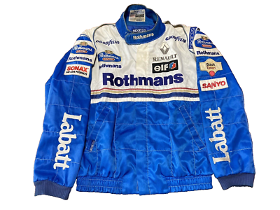 Sparco Rothmans Williams Renault Formula 1 Racing Team Jacket Size  