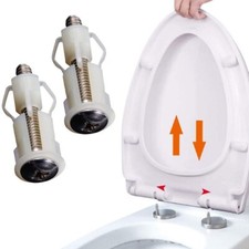Vis de si??ge de toilette sup??rieure blanc cache aveugle kit de trous de fixati