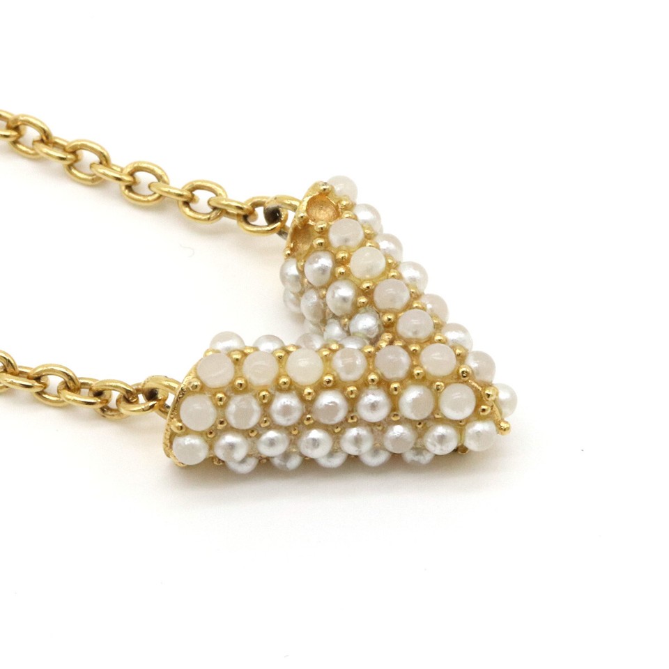 LOUIS VUITTON Collier Essential V Pearl Necklace Pendant GP 240724N eBay