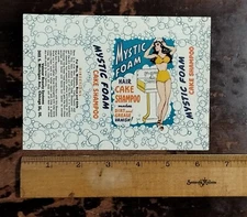 Large 1946 Madam Jones Mystic Foam Hair Cake Valmor Label Black Americana