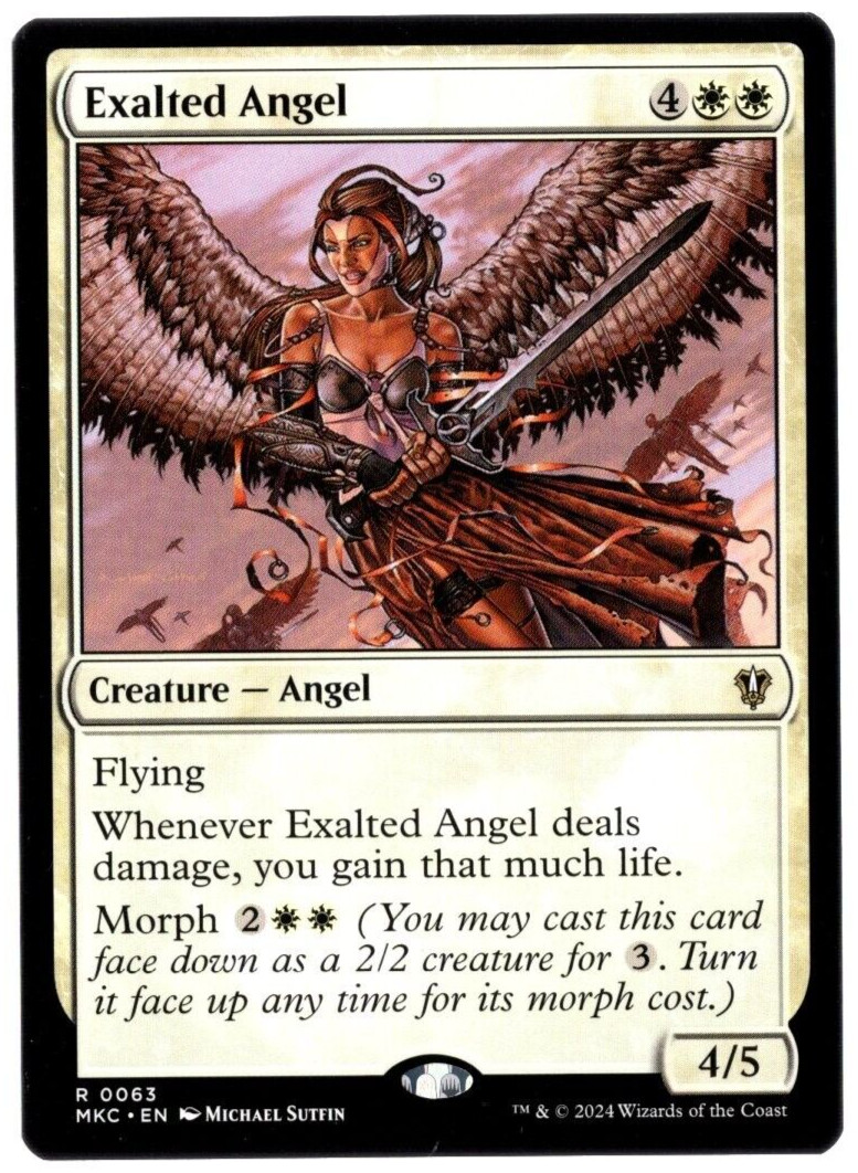 Exalted Angel 0063 Non Foil Rare Murders at Karlov Manor MTG Near Mint