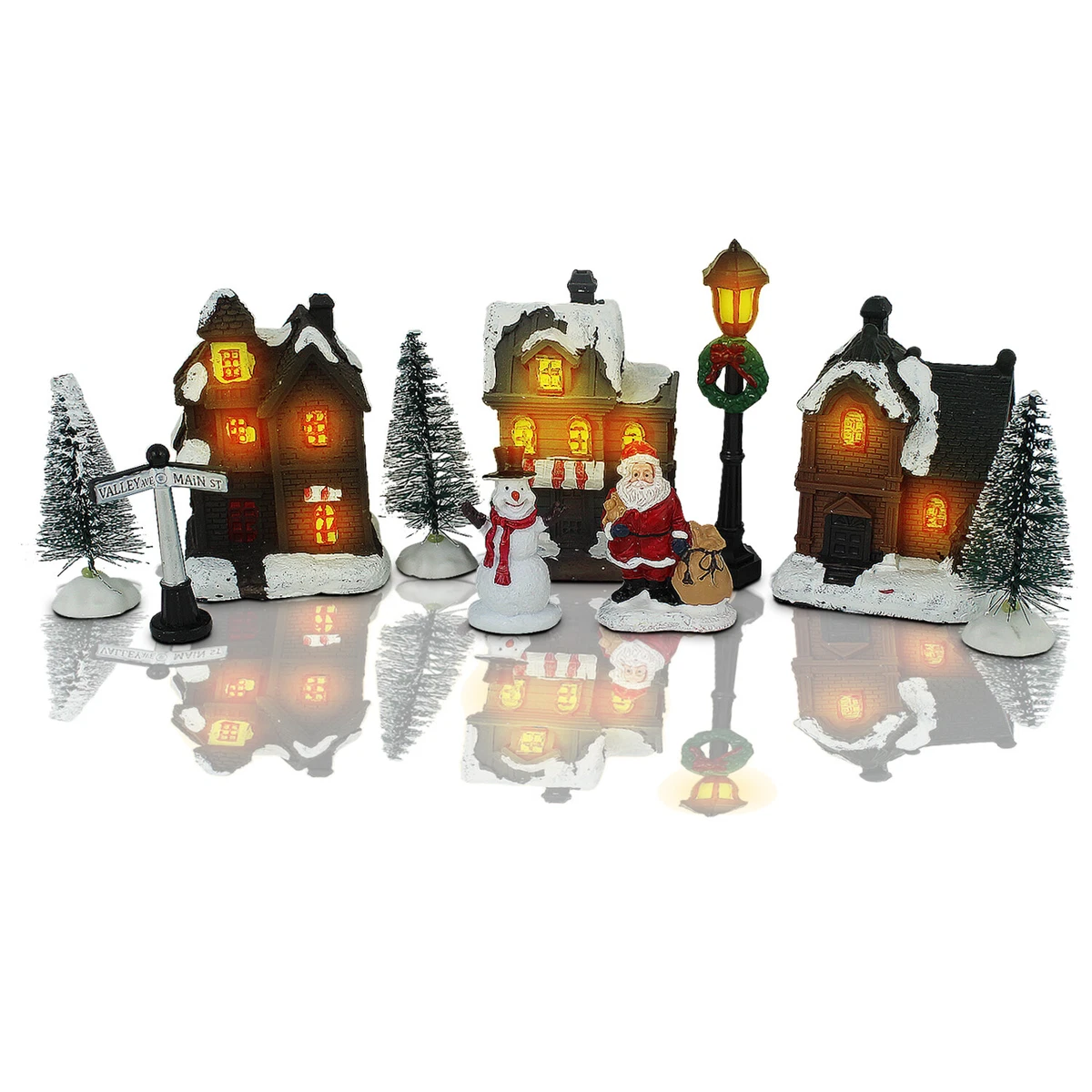 Battery operated cheap village lights