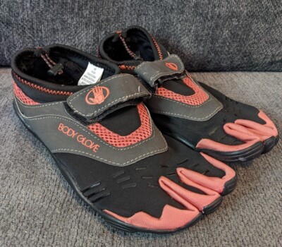 Body Glove 3T Women's Size Barefoot Water Shoes Gray Salmon/Pink