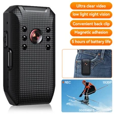 Body Camera HD 1080P Audio Video DVR IR Night Cam WIFI with Free 64GB SD Card
