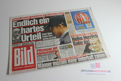 BILDzeitung 14.06.2001 Juni München Bayern 20. 21. 22. Geburtstag Geschenk MB 