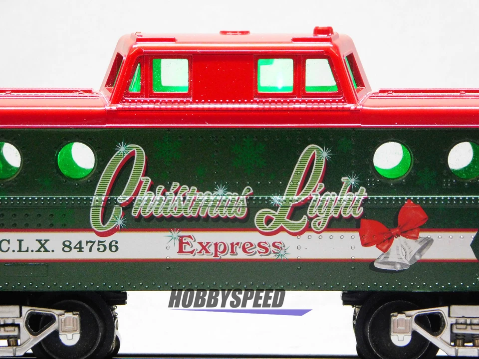 LIONEL CHRISTMAS LIGHT EXPRESS CABOOSE w INTERIOR LIGHTS O GAUGE 2123100-C NEW - Image 3 of 4