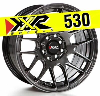 XXR 530 15X8 4X100 4X114.3 +20 CHROMIUM BLACK WHEEL