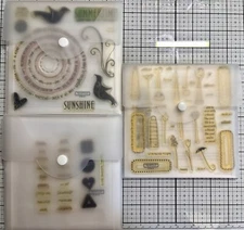 My Acrylix Close To My Heart lot of 3 used sentiment stamps