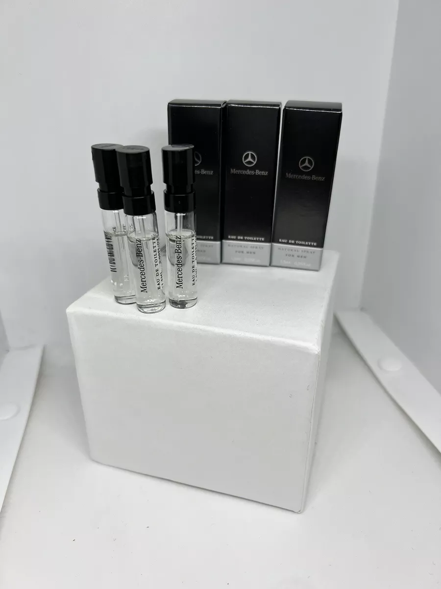 3 X MERCEDES BENZ Black For Men Cologne. 0.05 Mini Sample