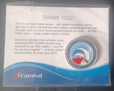 Carnival Cruise Lines Travel Pin - Mardi Gras 2024
