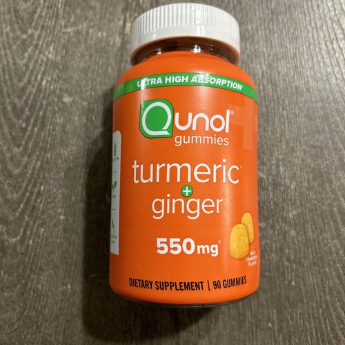 Qunol Gummies Gummy with 500mg Turmeric 50mg Ginger Joint 90 Count B13