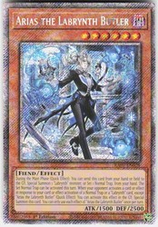 Arias the Labrynth Butler RA05-EN028 Platinum Secret Rare 1st Edition
