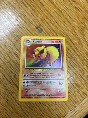 Pokémon TCG Flareon Jungle 3/64 Holo Unlimited Holo Rare
