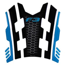 Tankschutz Sticker 3D-Tankpad Race Gitter blau kompatibel mit can-am Spyder F3