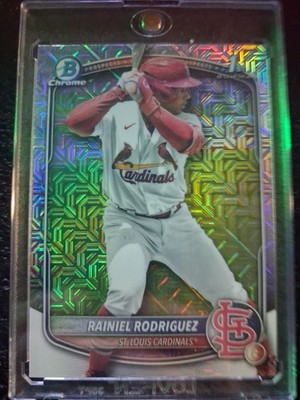 Rainiel Rodriguez 2025 Bowman Chrome Prospect  Mojo Refractor BCP-200 1st Bowman
