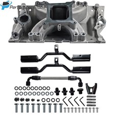 Sbc Mpfi Intake Manifold Fuel Rail Kit For Chevy 350 12-bolt Rep 300-261 300-260