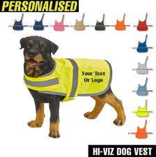 Custom Hi-Vis Dog Vest – Personalized Reflective Safety Jacket