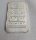 1 oz 999 Fine Investment Silver Johnson Matthey JM  Bar