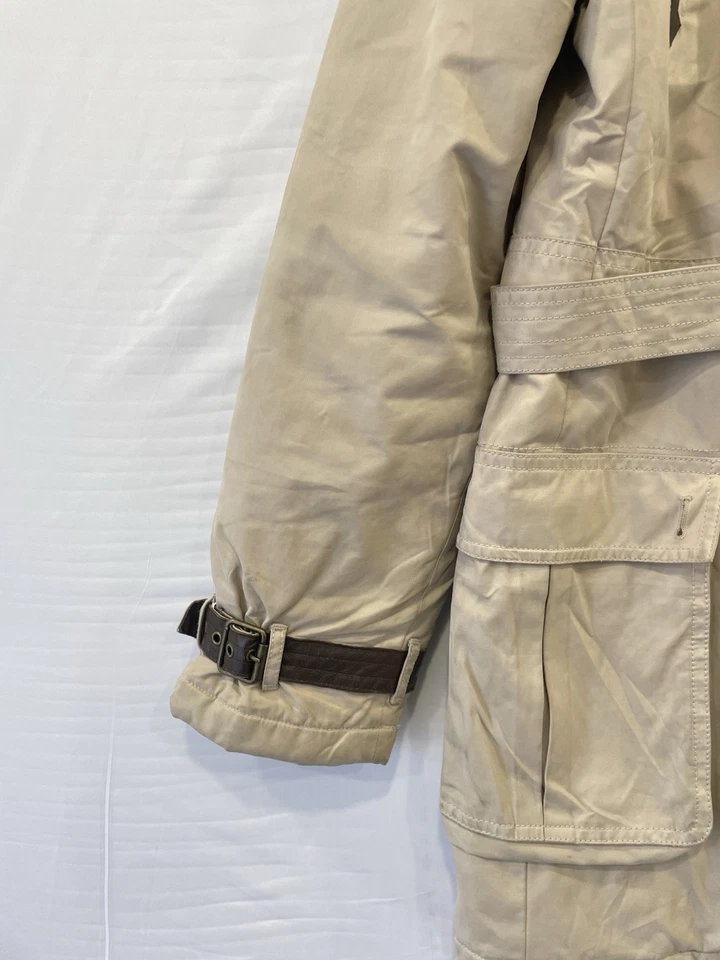 AS# Burberry Children Boys 14Y 164cm Beige Belted Parka Jacket Trench Style - Image 4 of 4