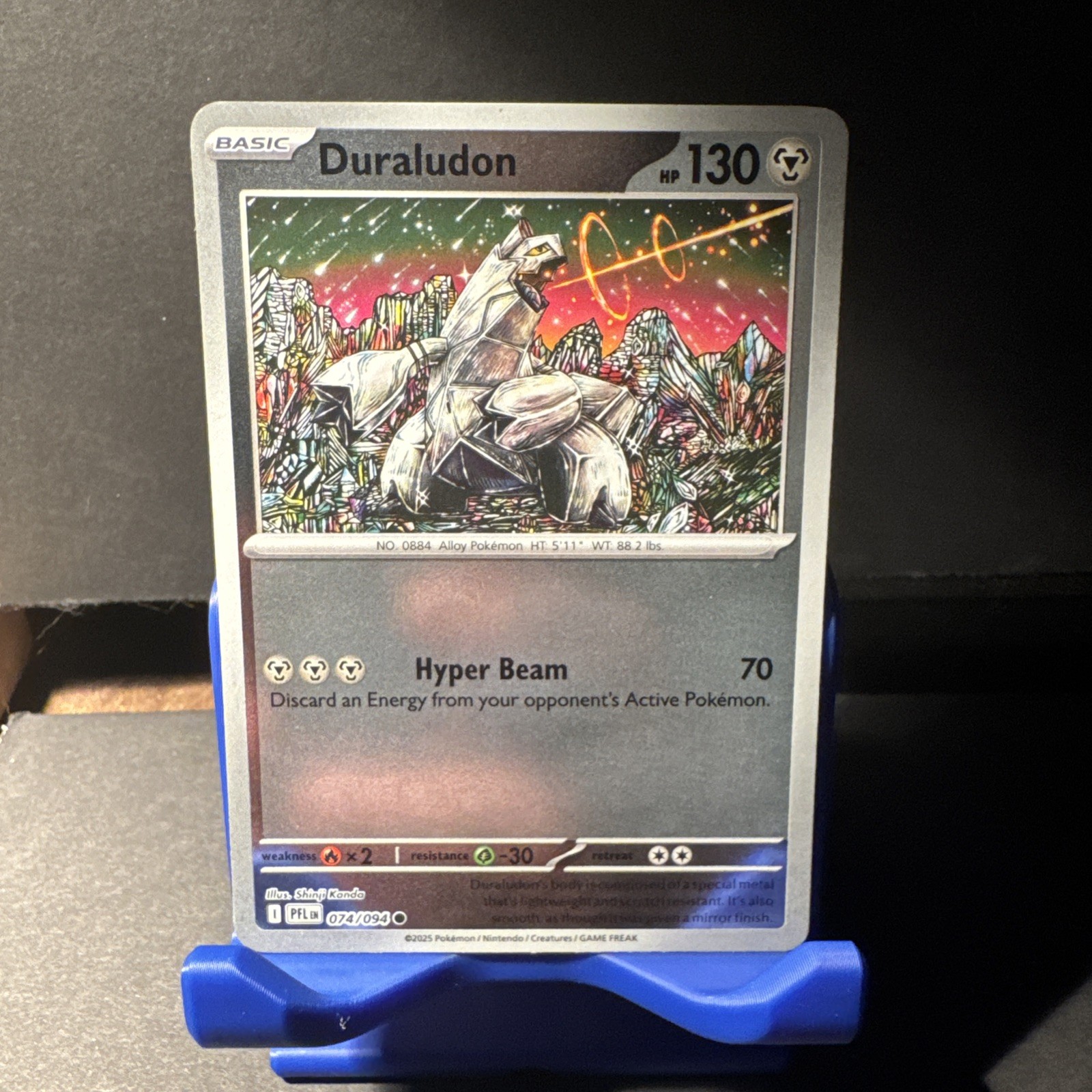 074/094 Duraludon - Phantasmal Flames - Reverse Holo NM Pokemon