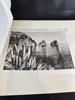 B&W Serigraph Faraglioni Of Capri Italy Pencil Signed Giuseppe Mario D Amico
