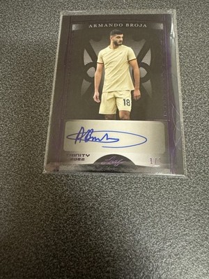 Armando Broja 2022 Leaf Trinity Autogramm SIGNIERT 1/1 - seltenes Meisterwerk