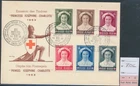 LS93990 Belgium 1953 red cross Josephine-Charlotte FDC used