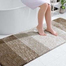 OLANLY Bathroom Runner Rug 70x24 Extra Soft Absorbent Microfiber Bath Mat