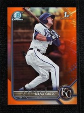 2022 Bowman Draft Chrome Orange Refractor 20/25 Gavin Cross #BDC-6 o8g