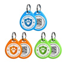 3 Pack Dog Tags Personalized, QR Code Pet ID Tags for Dog Collar, Online Prof...