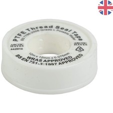 Waterproof 12m PTFE Tape - Essential for Plumbing & Drinking Water Applications