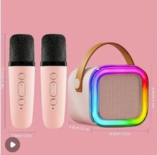 Karaoke Machine KA06 wireless Microphone, bluetooth, lights  more New  