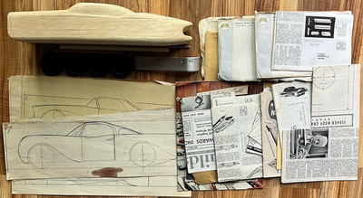 #ad 1950s fisher body craftsman guild unfinished model publications drawings bookl $441.99