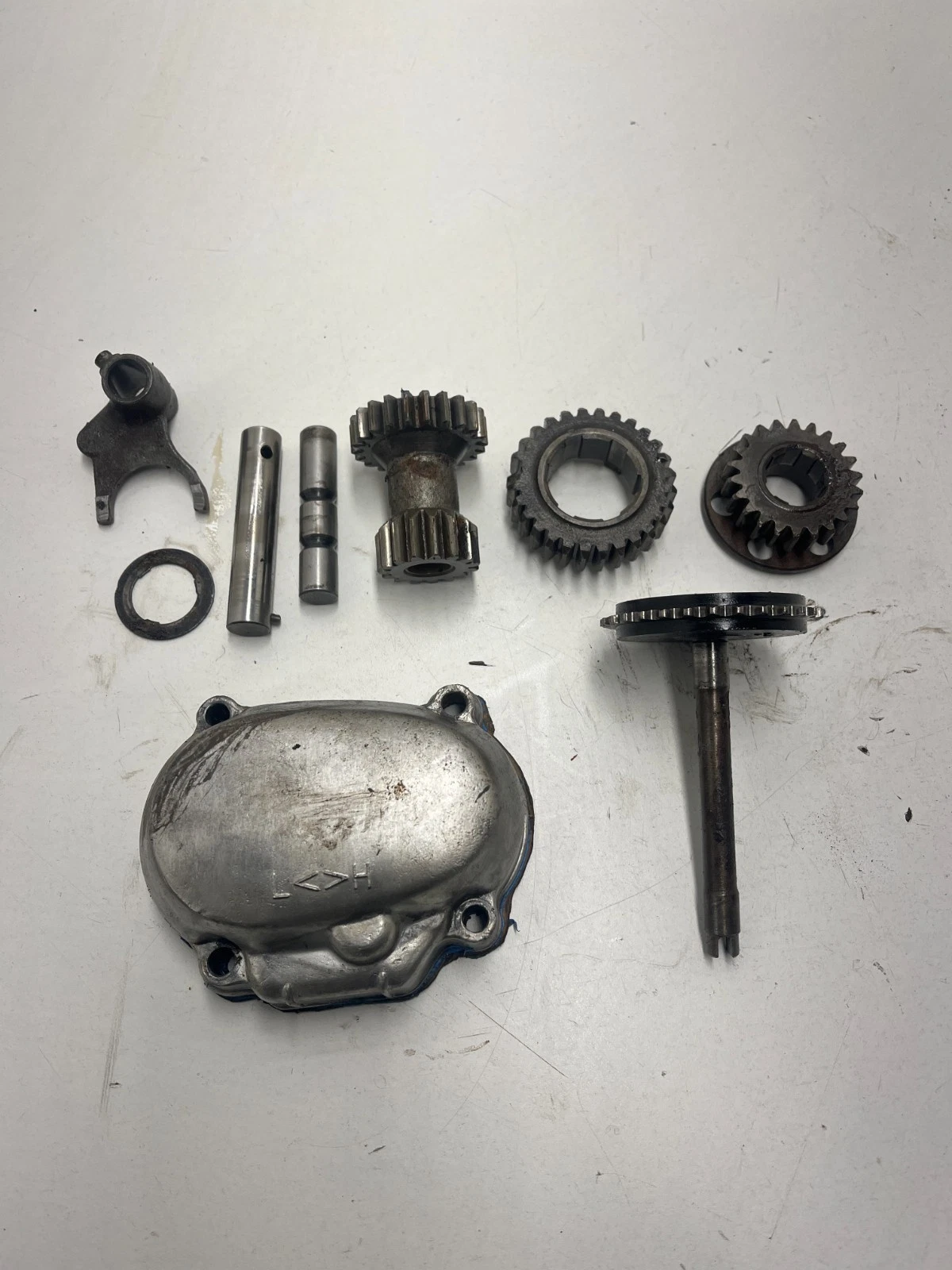 73 1973 Honda Trail 90 CT90 OEM transmission Shaft Cover oil pump drive gear