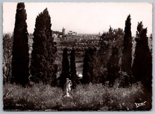 Avignon Vue Générale Cityscape Trees Black & White Landscape RPPC