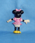 Vintage Disney Minnie Mouse Pink Polka Dot Dress Yellow Shoes PVC Figure — photo 3