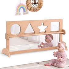 Baby Shatter Resistant Safety Mirror with Pull Up Bar