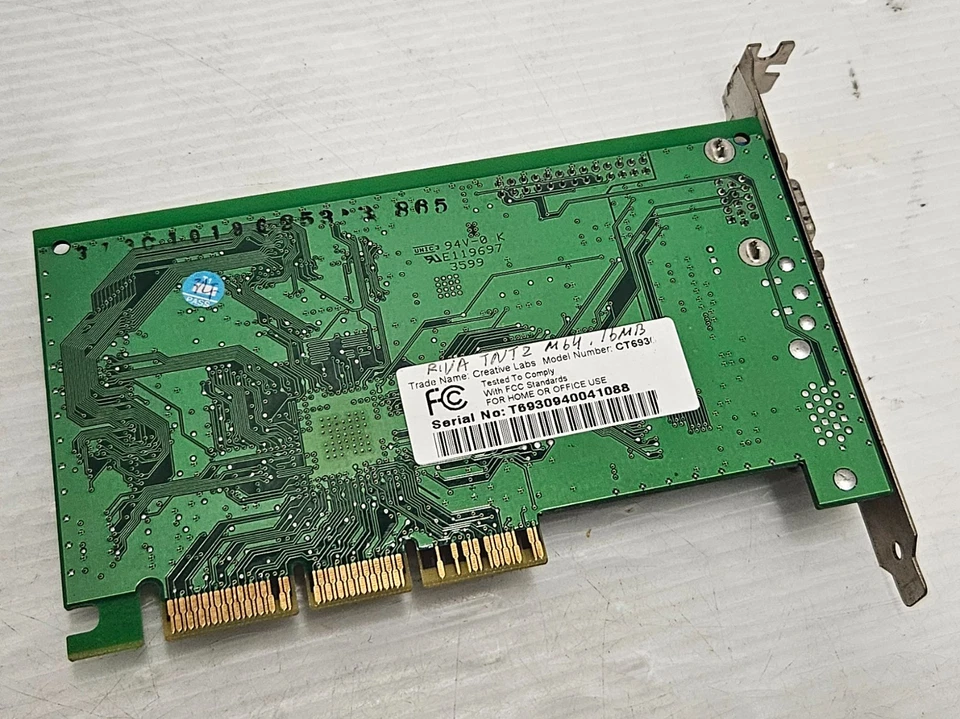 Creative CT6930, NVIDIA Riva TNT2 M64, 16MB SDRAM, AGP 2x, WORKING 100% - image 4 of 4