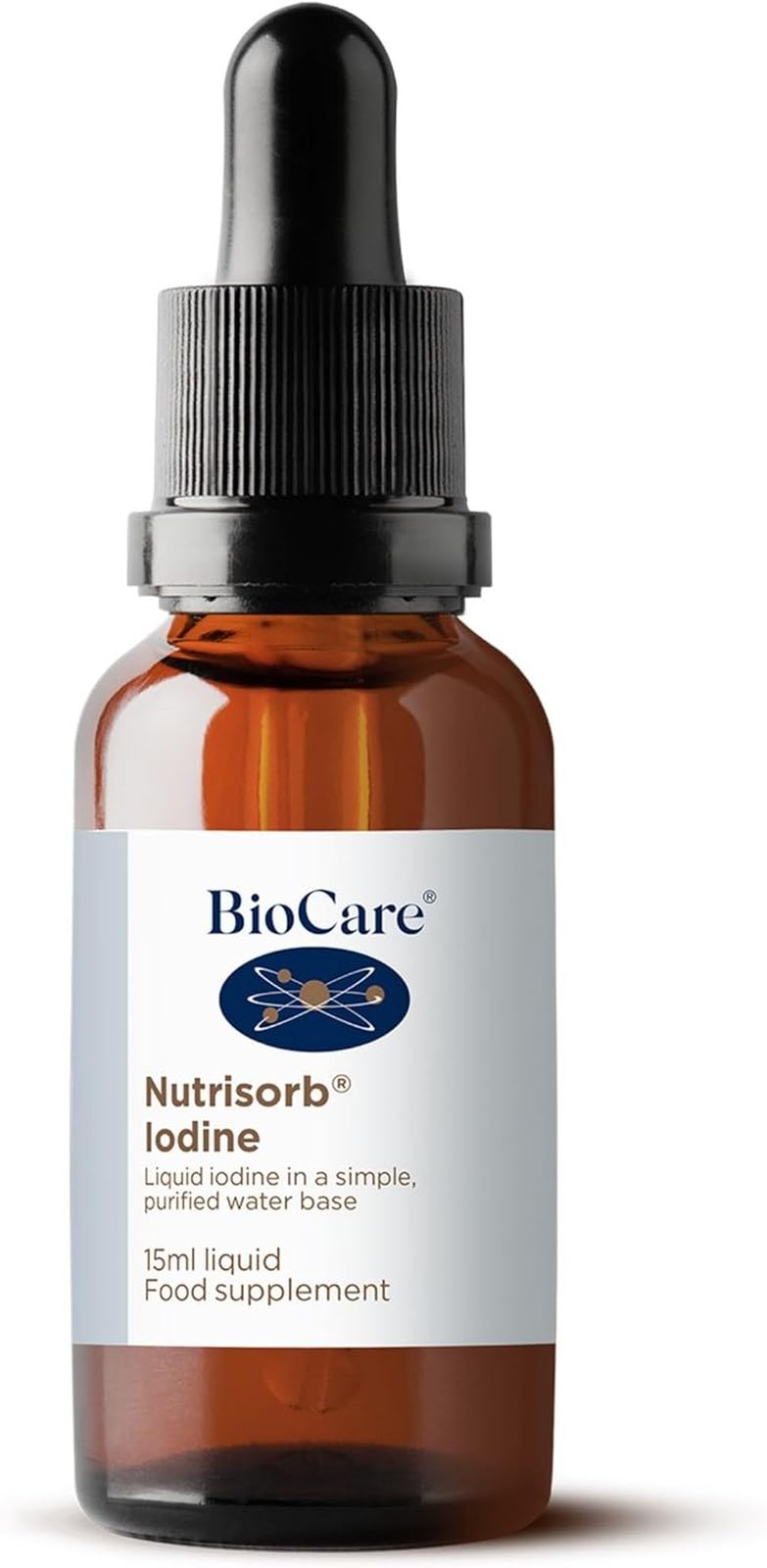 Nutrisorb Iodine - Liquid Iodine for Thyroid, Cognitive and Energy Support - 15M
