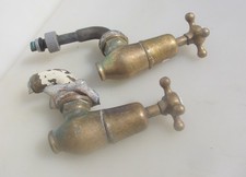 Antique Brass Taps Bath Teardrop Torpedo Bath Globe Old Victorian Vintage