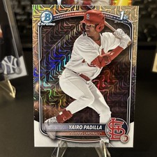 2025 Bowman Chrome Mega Box Yairo Padilla Mojo Refractor 1st Prospect #BCP-236