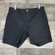 Old Navy Everyday Shorts Womens Size 12 Black Cotton Chino Walking Casual
