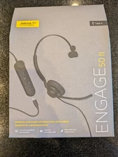 Jabra Engage 50 II Type A Wired Headphones Black 5093-299-2219 - Brand New