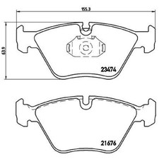 Satz Bremsbeläge Bremsklötze vorne für BMW 3-er E36 E46 5-er E34 Z3 Z4 | 2423