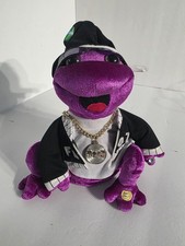 Rapping Frogz Purple Dancing Gemmy Vintage Frog In Da Club 50 Cent WORKS
