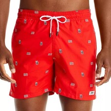 Trunks Surf  Swim Co. Patriotic American USA Regular Fit Swim Trunks Size L NWT